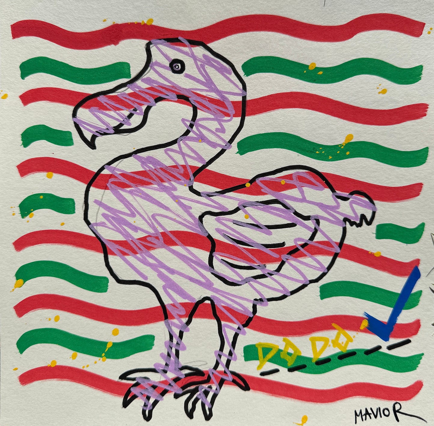 DODO STUDY II 1/1 POSTCARD