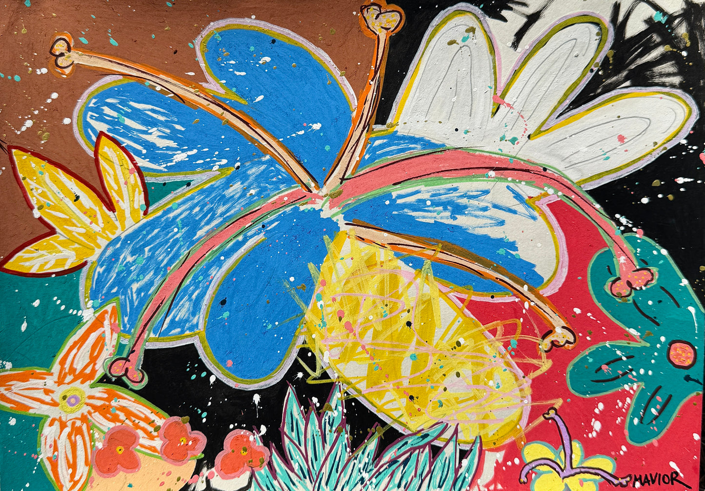 FLOWER POWER 1/1 POSTCARD