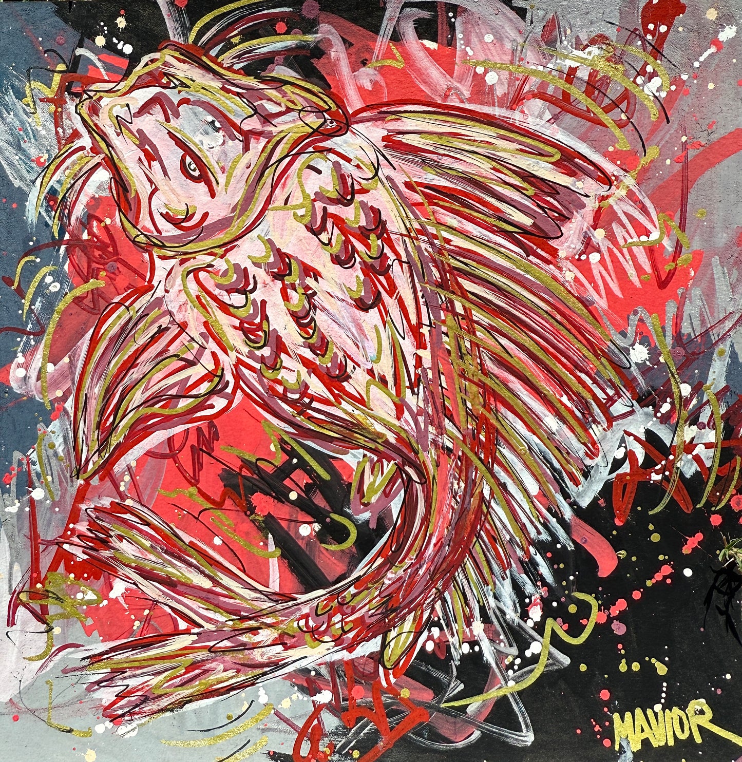 RED KOI 1/1 POSTCARD