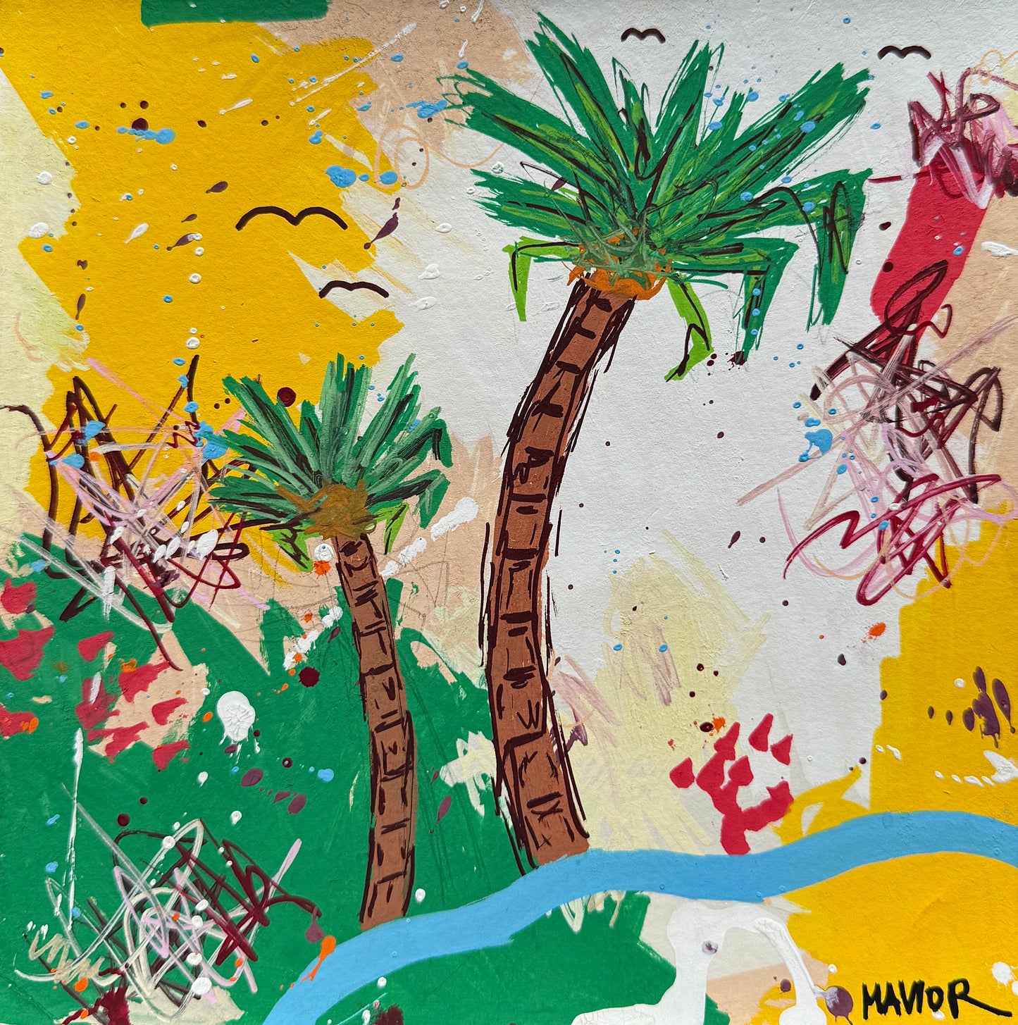 PALM TREES 1/1 POSTCARD